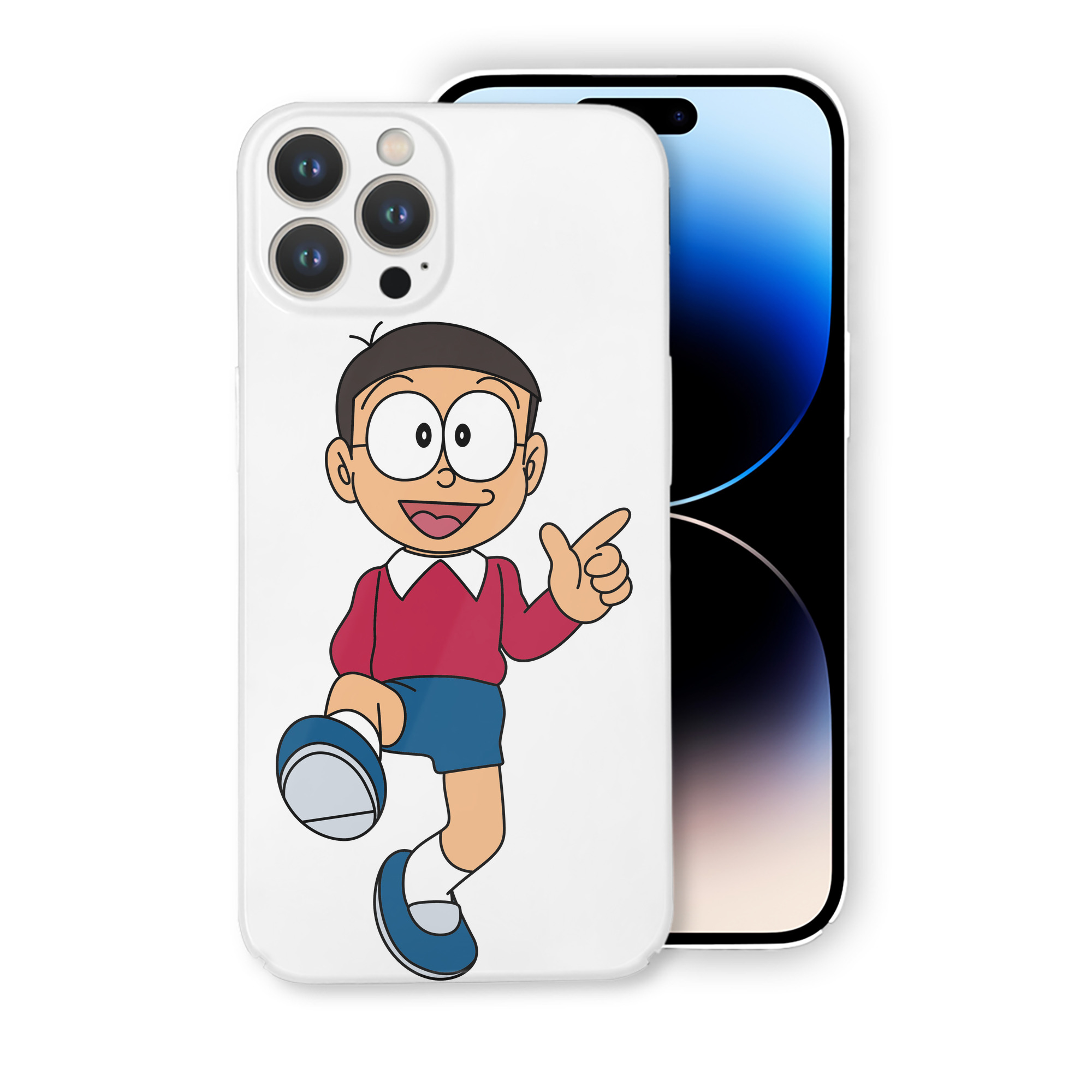 （画像用） ドラえもん 野比 のび太 Doraemon Nobita Nobi 【iPhone 14シリーズ対応】ハードケース
